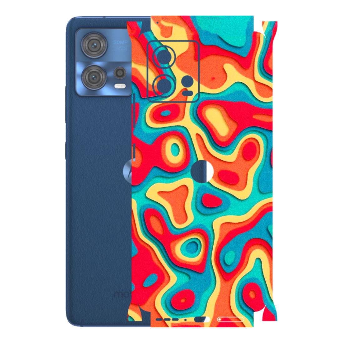 Motorola Phone Skins (All Models) - Abstract Swirl - 3D Embossed Finish (L-150) Motorola Moto Edge 30 Fusion (5G)