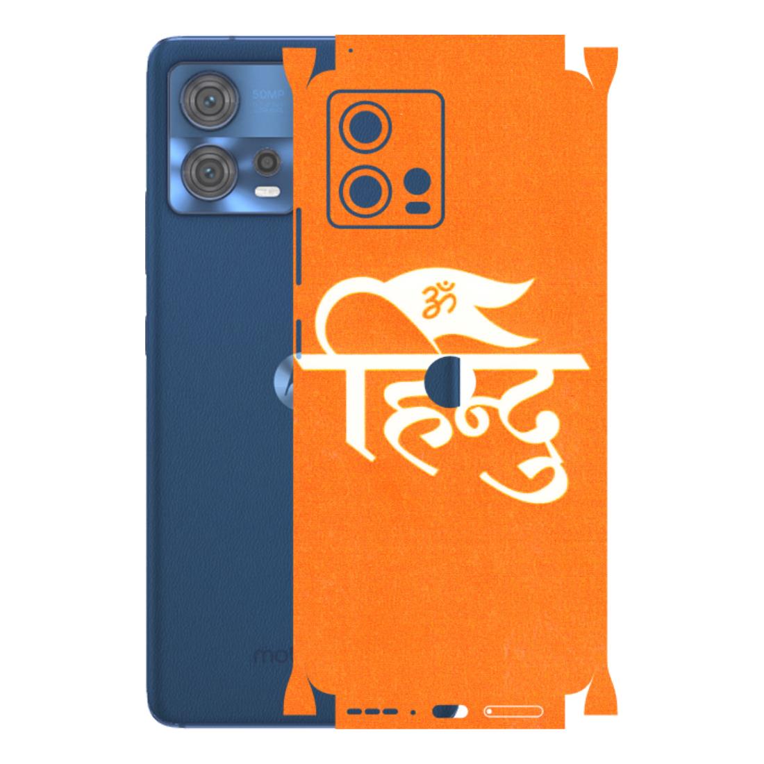 Motorola Phone Skins (All Models) - Hindu Kesari - 3D Embossed Finish (L-154) Motorola Moto Edge 30 Fusion (5G)