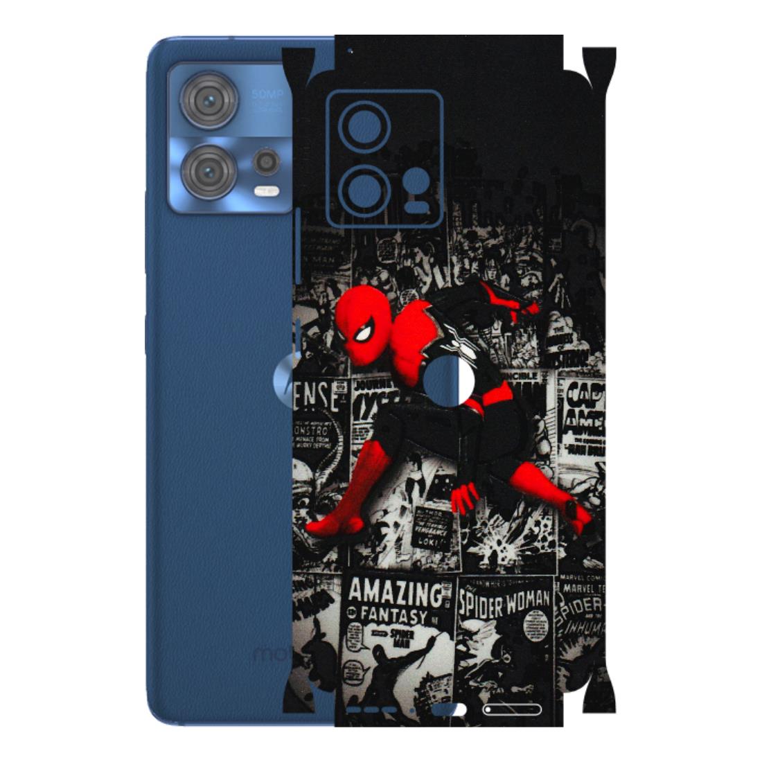 Motorola Phone Skins (All Models) - SpiderMan New - 3D Embossed Finish (L-162) Motorola Moto Edge 30 Fusion (5G)