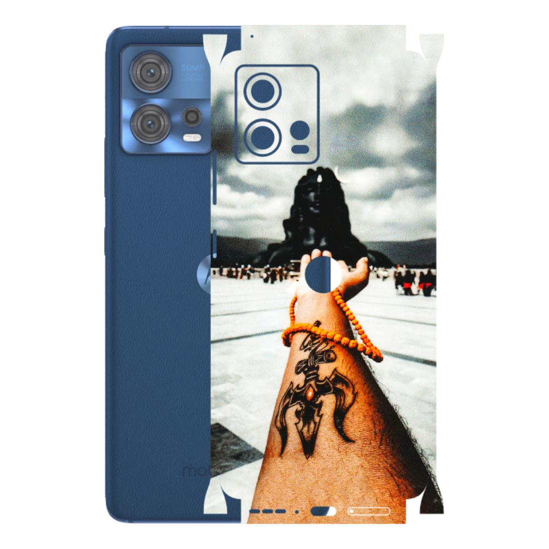 Motorola Phone Skins (All Models) - Jai Adiyogi Mahakaal - 3D Embossed Finish (L-164) Motorola Moto Edge 30 Fusion (5G)