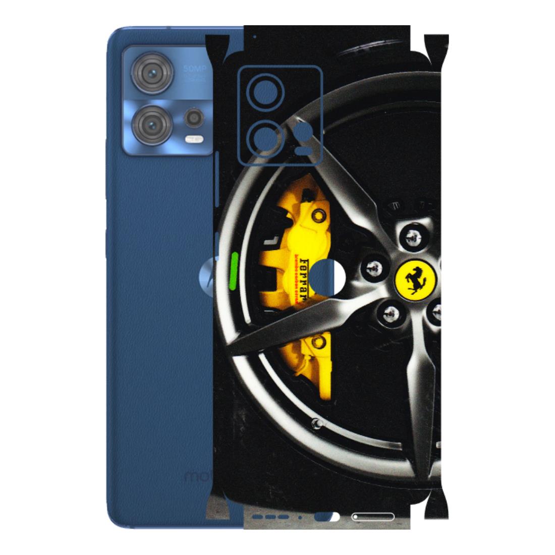 Motorola Phone Skins (All Models) - Ferrari Wheel Alloy - 3D Embossed Finish (L-173) Motorola Moto Edge 30 Fusion (5G)