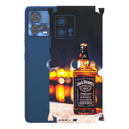 Motorola Phone Skins (All Models) - JD Whiskey Bottle - 3D Embossed Finish (L-20) Motorola Moto Edge 30 Fusion (5G)