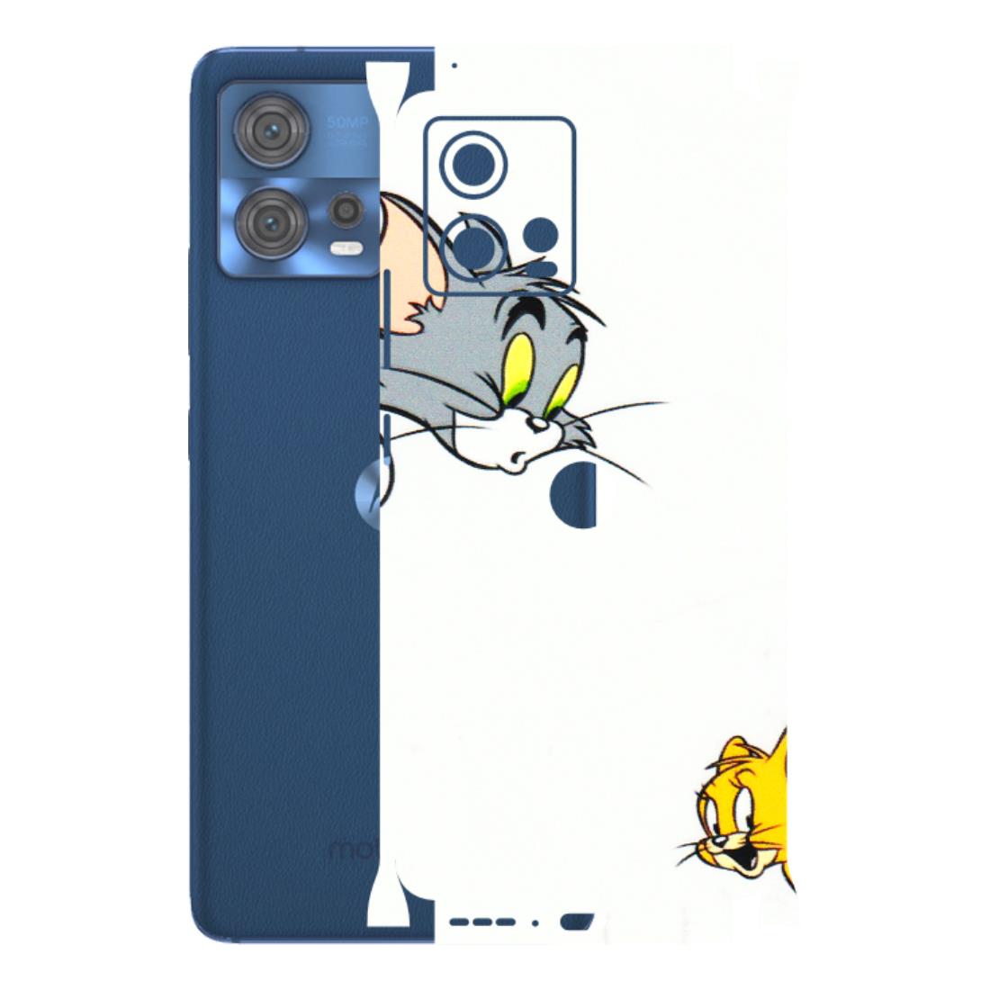 Motorola Phone Skins (All Models) - Cute Tom And Jerry - 3D Embossed Finish (L-220) Motorola Moto Edge 30 Fusion (5G)