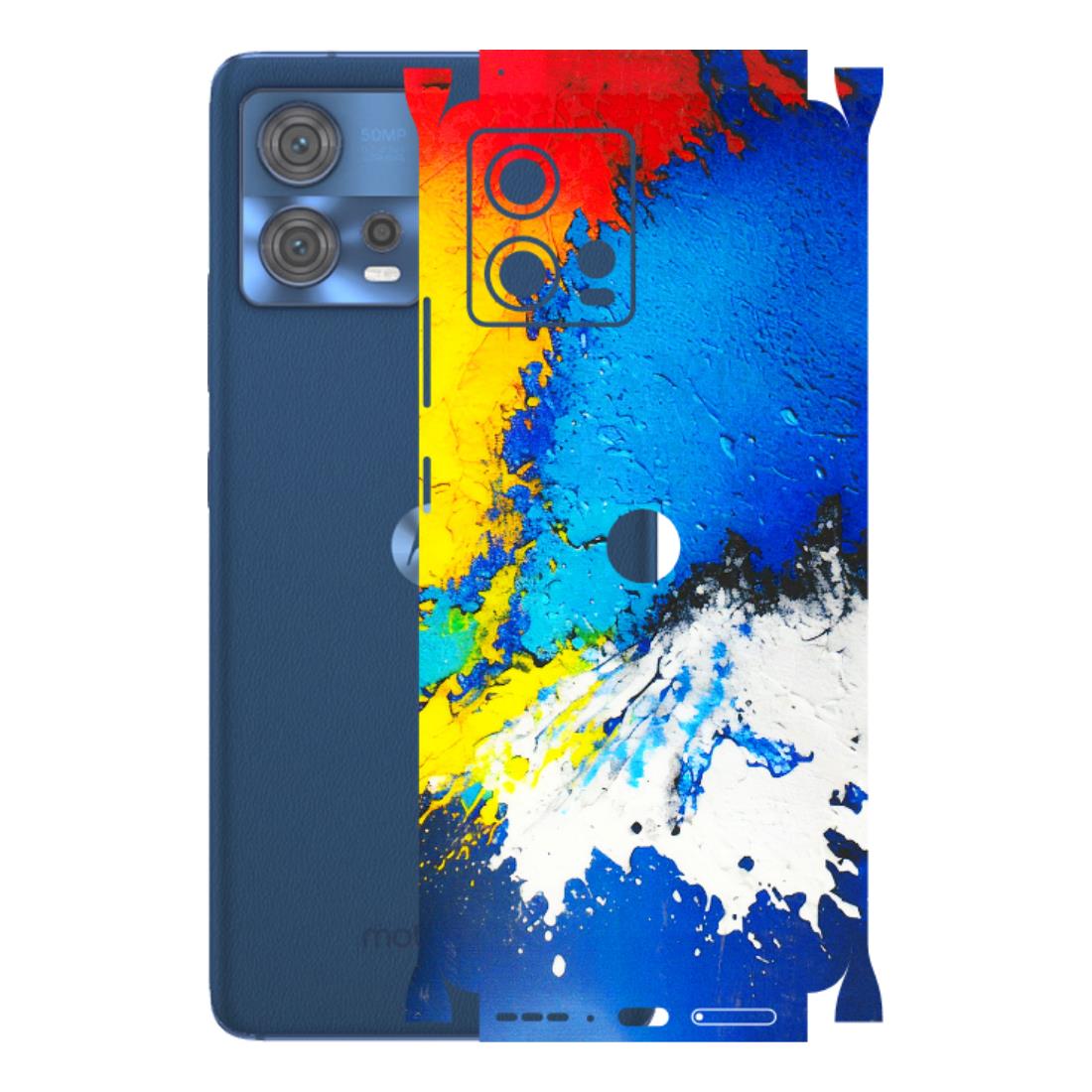 Motorola Phone Skins (All Models) - Acrylic Paint Spill - 3D Embossed Finish (L-229) Motorola Moto Edge 30 Fusion (5G)