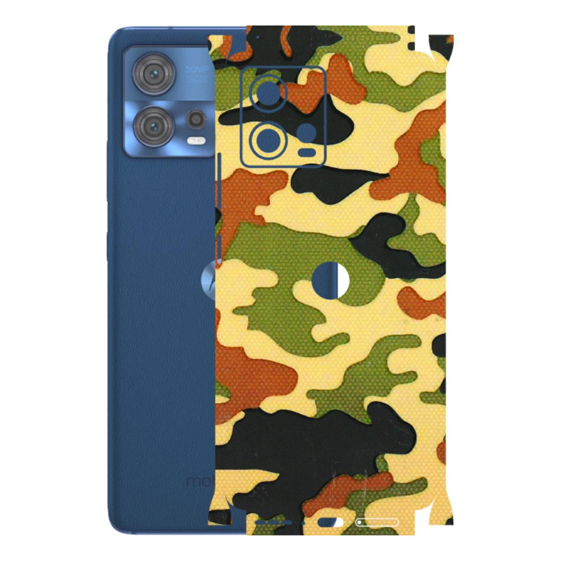 Motorola Phone Skins (All Models) - Indian Military - 3D Embossed Finish (L-234) Motorola Moto Edge 30 Fusion (5G)