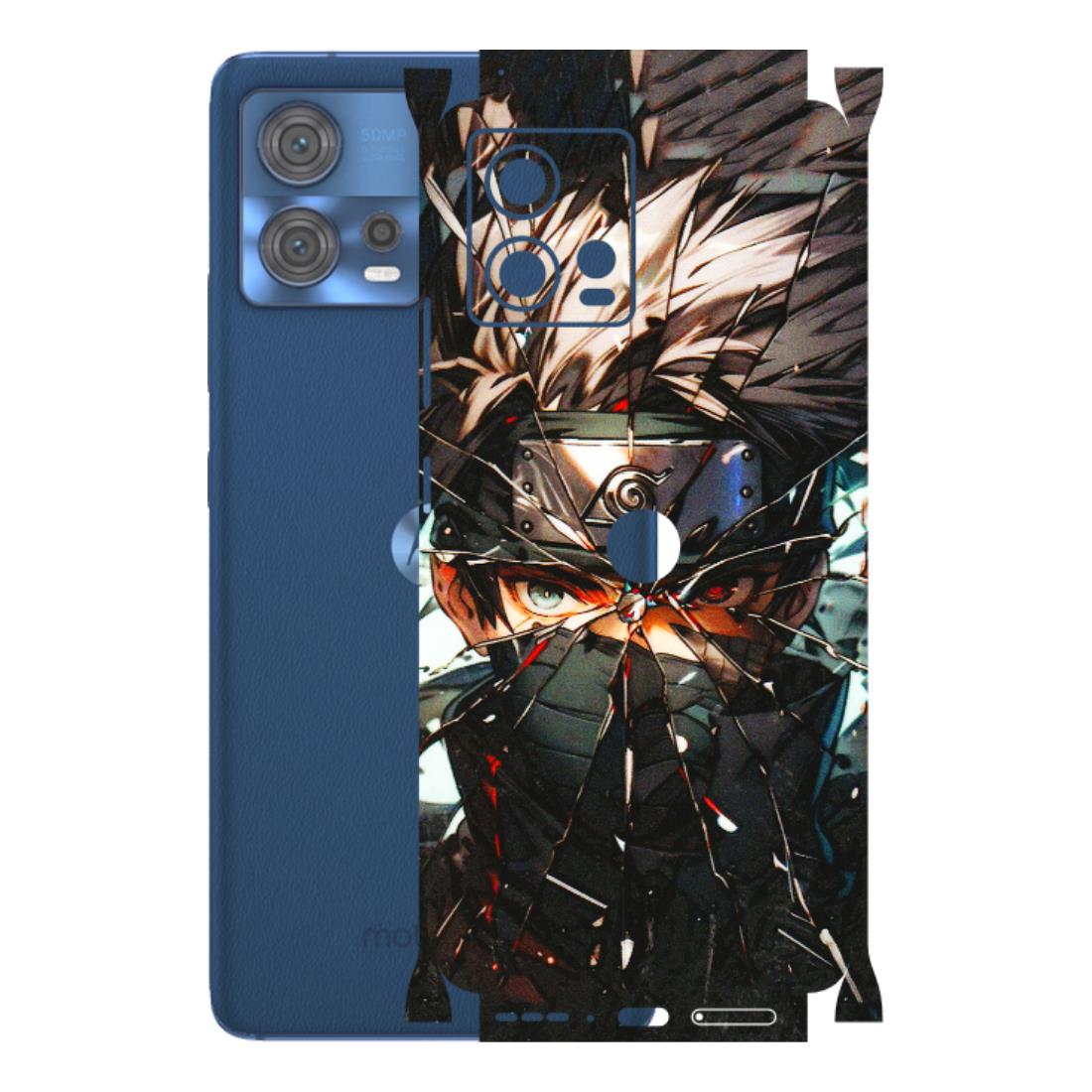 Motorola Phone Skins (All Models) - Kakashi Shattered Glass Effect - 3D Embossed Finish (L-237) Motorola Moto Edge 30 Fusion (5G)