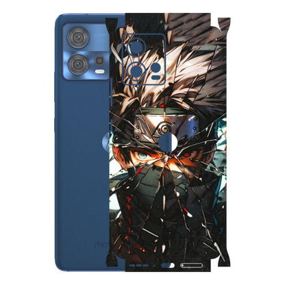 Motorola Phone Skins (All Models) - Kakashi Shattered Glass Effect - 3D Embossed Finish (L-237) Motorola Moto Edge 30 Fusion (5G)
