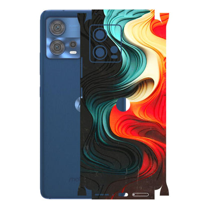 Motorola Phone Skins (All Models) - The Silky Swirl - 3D Embossed Finish (L-240) Motorola Moto Edge 30 Fusion (5G)