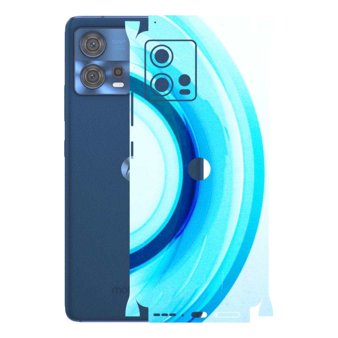 Motorola Phone Skins (All Models) - The Blue Curve - 3D Embossed Finish (L-244) Motorola Moto Edge 30 Fusion (5G)