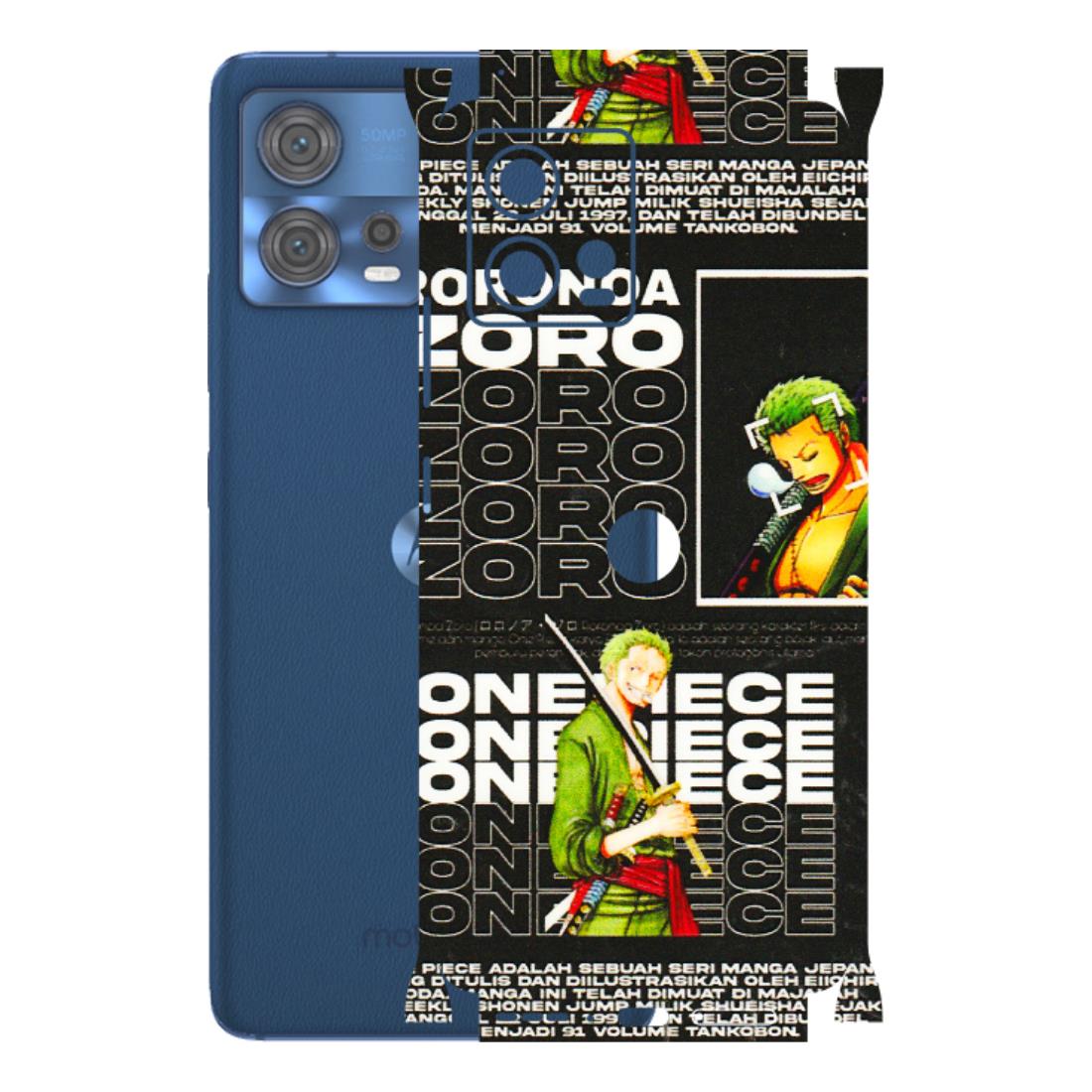 Motorola Phone Skins (All Models) - One Piece Zoro - 3D Embossed Finish (L-250) Motorola Moto Edge 30 Fusion (5G)