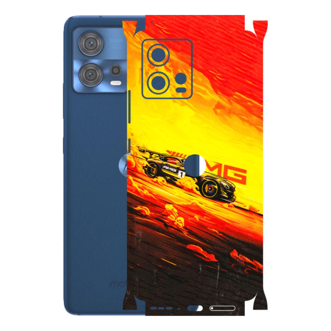 Motorola Phone Skins (All Models) - AMG Car Speed Cover - 3D Embossed Finish (L-256) Motorola Moto Edge 30 Fusion (5G)