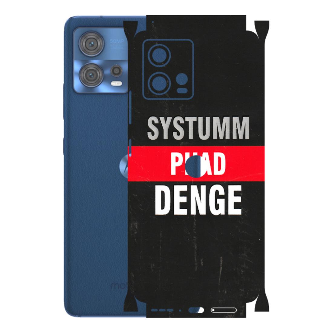 Motorola Phone Skins (All Models) - Systumm Phad Denge - 3D Embossed Finish (L-278) Motorola Moto Edge 30 Fusion (5G)