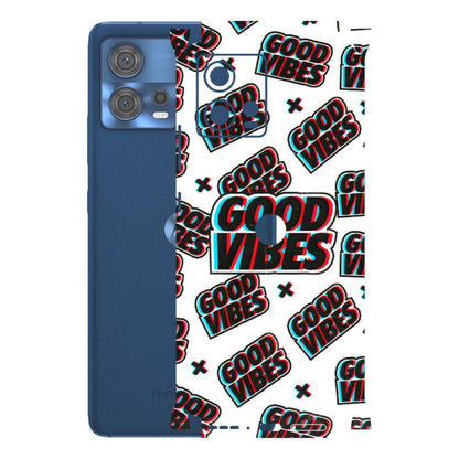 Motorola Phone Skins (All Models) - Good Vibes - 3D Embossed Finish (L-282) Motorola Moto Edge 30 Fusion (5G)