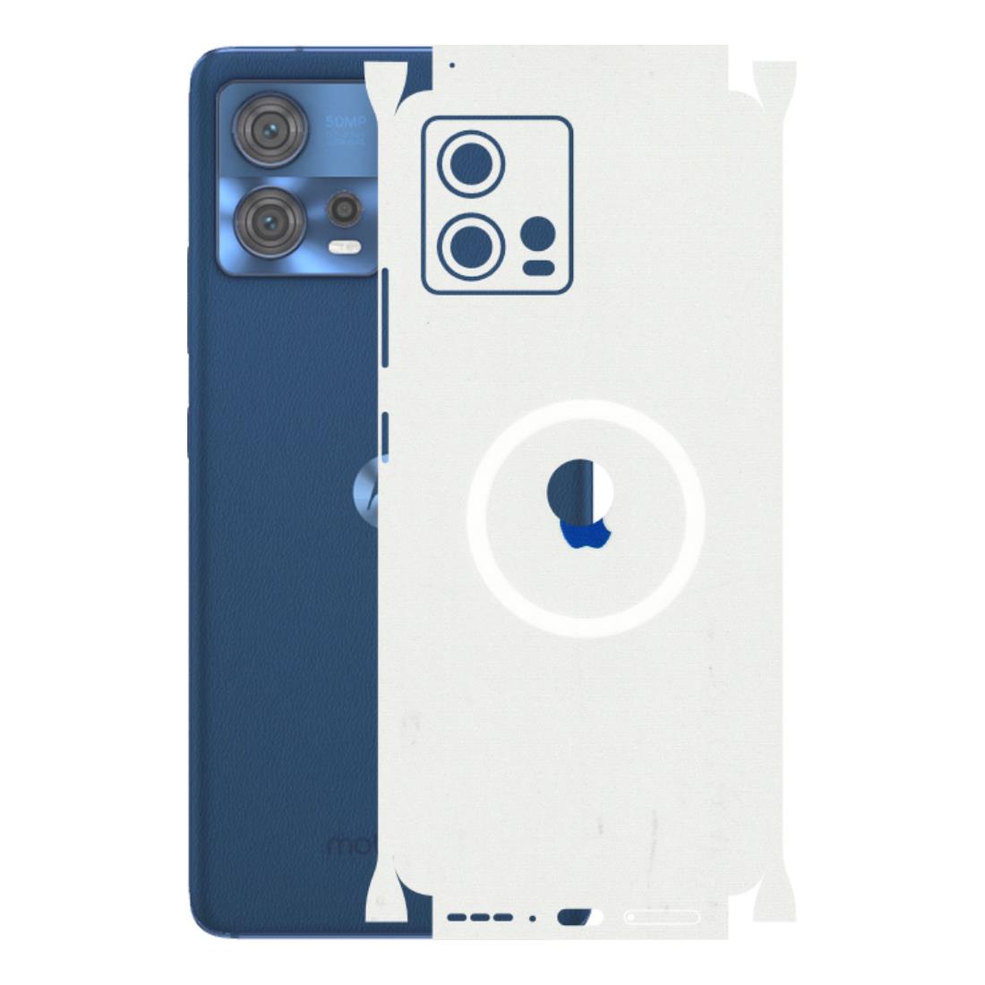 Motorola Phone Skins (All Models) - iPhone Magsafe Logo - 3D Embossed Finish (L-320) Motorola Moto Edge 30 Fusion (5G)