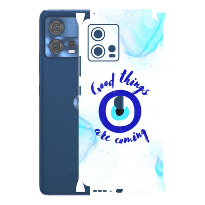 Motorola Phone Skins (All Models) - Evil Eye Good Things Are Coming - 3D Embossed Finish (L-322) Motorola Moto Edge 30 Fusion (5G)