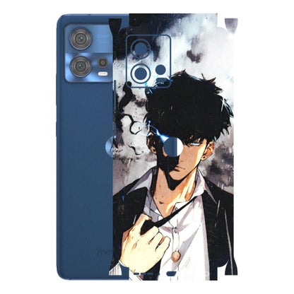 Motorola Phone Skins (All Models) - Sung Jinwoo Manhwa Anime - 3D Embossed Finish (L-328) Motorola Moto Edge 30 Fusion (5G)