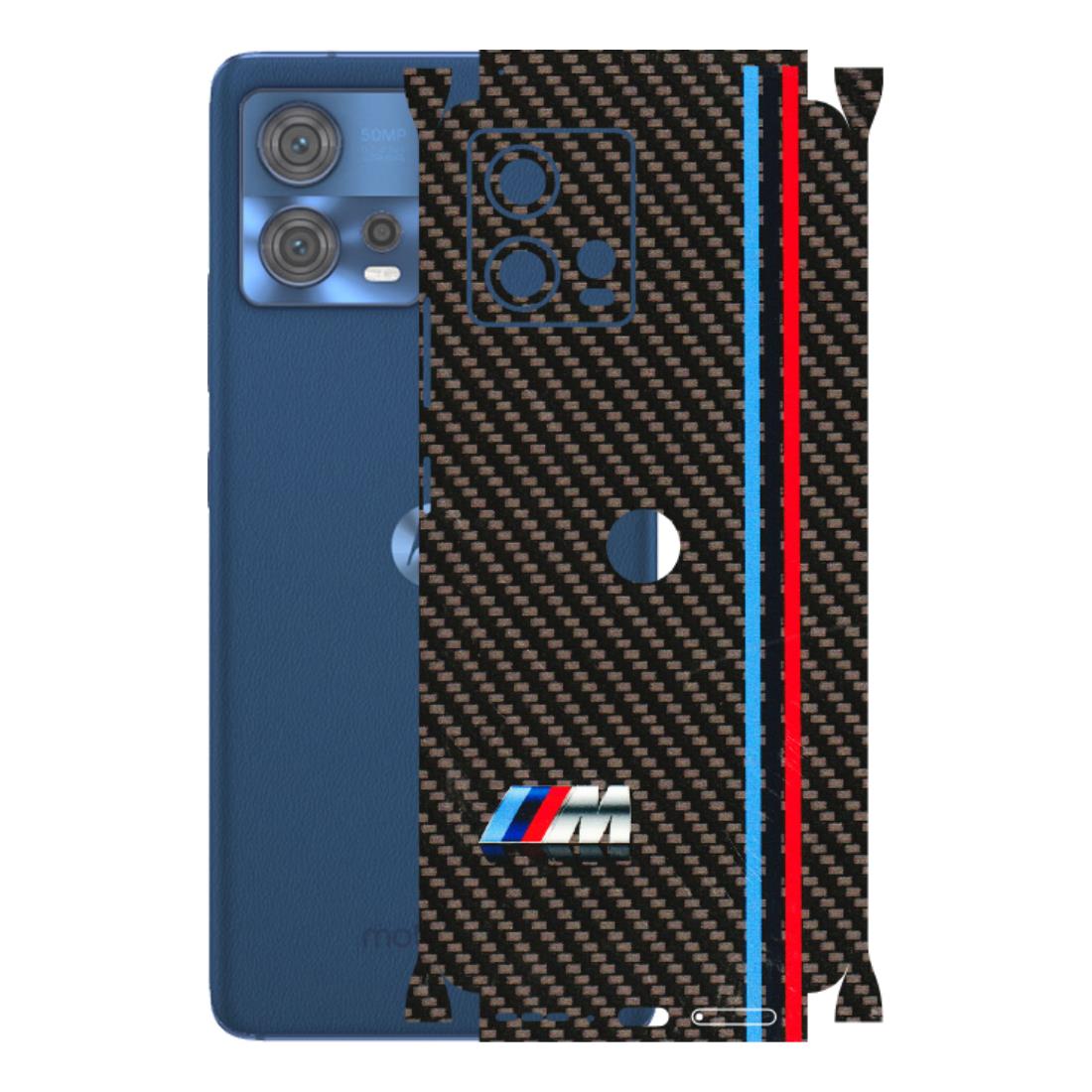 Motorola Phone Skins (All Models) - BM Carbon Fiber Feels - 3D Embossed Finish (L-38) Motorola Moto Edge 30 Fusion (5G)