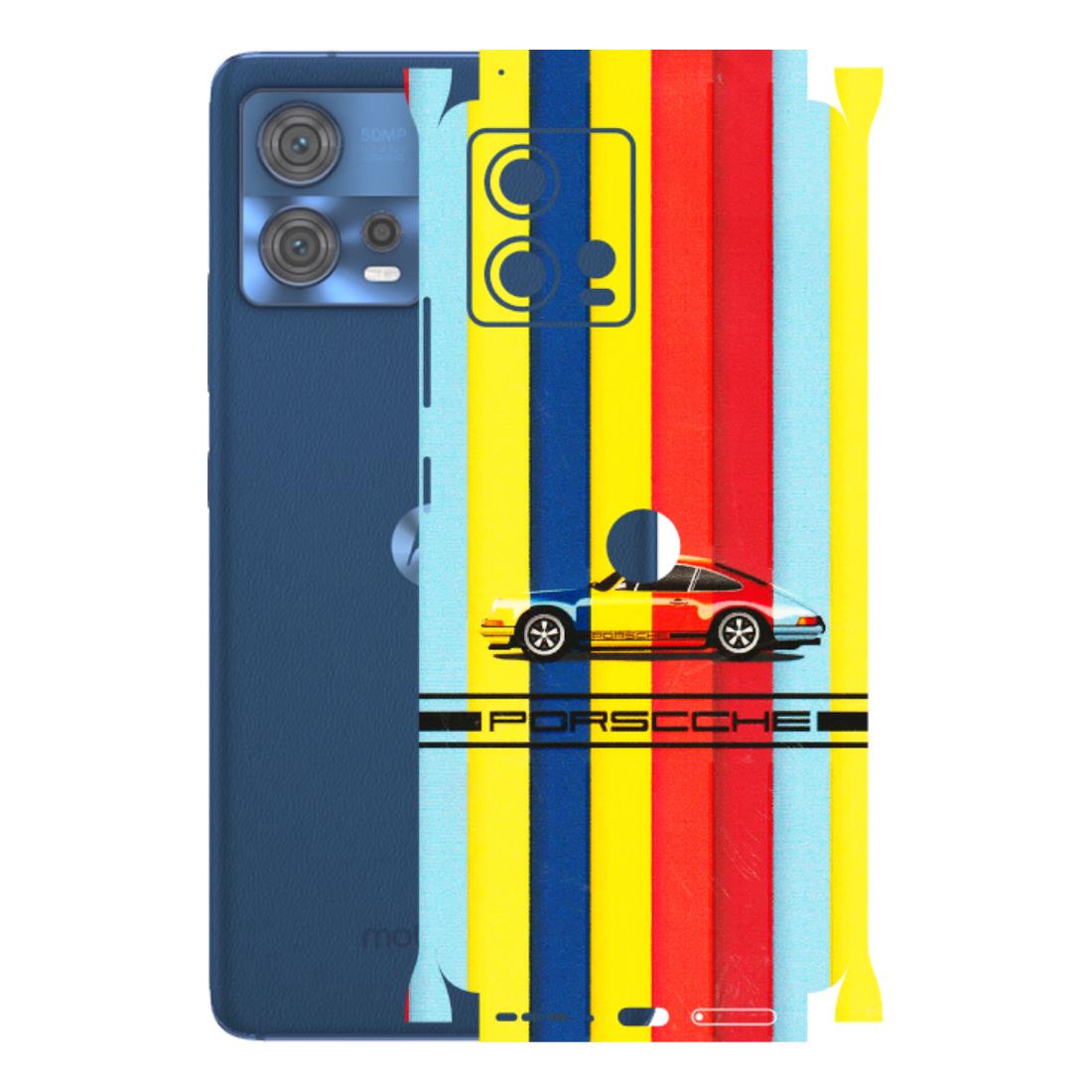 Motorola Phone Skins (All Models) - Multicolour Porche - 3D Embossed Finish (L-39) Motorola Moto Edge 30 Fusion (5G)