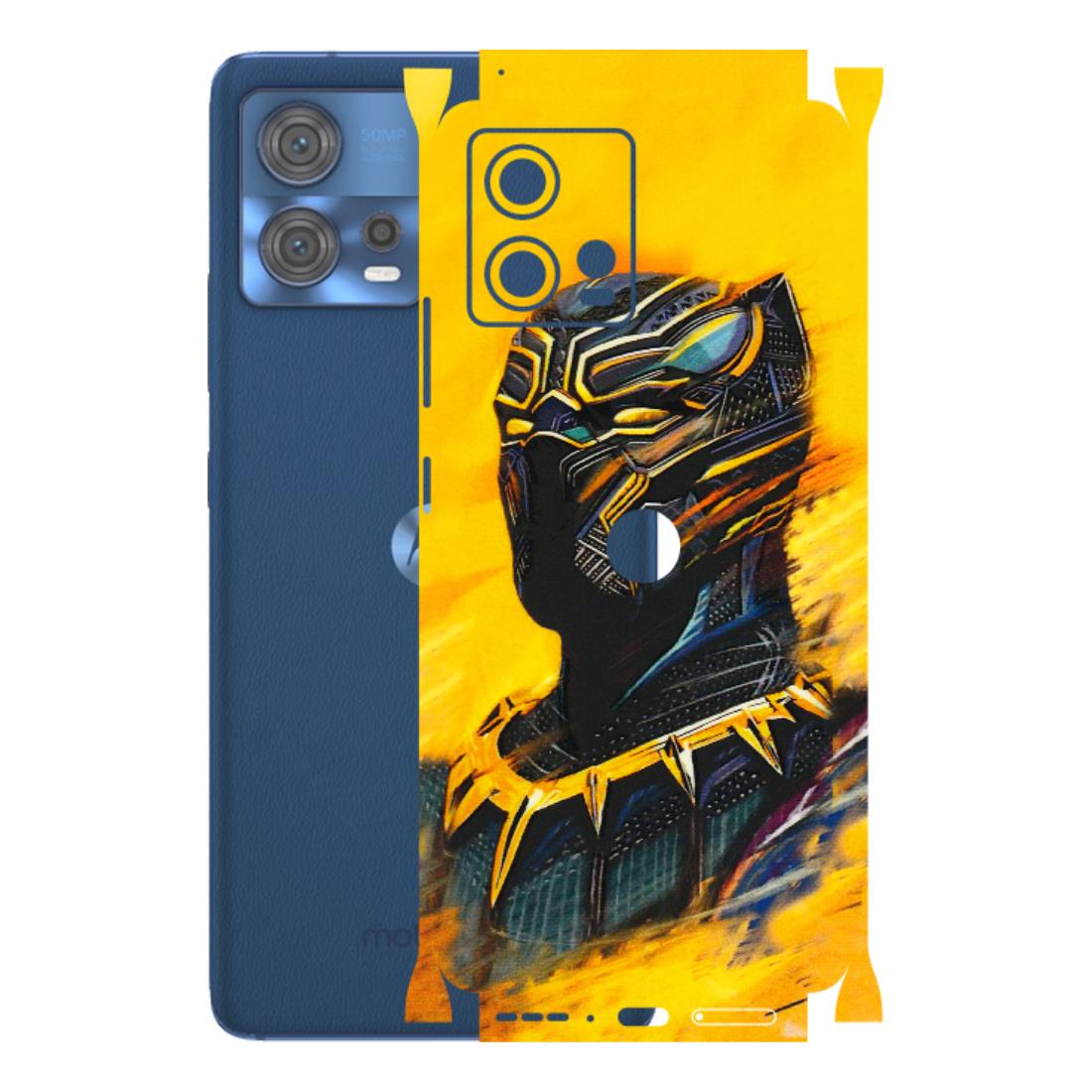 Motorola Phone Skins (All Models) - Yellow Panther - 3D Embossed Finish (L-54) Motorola Moto Edge 30 Fusion (5G)