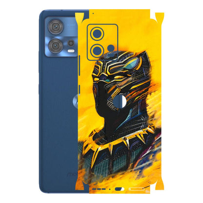 Motorola Phone Skins (All Models) - Yellow Panther - 3D Embossed Finish (L-54) Motorola Moto Edge 30 Fusion (5G)