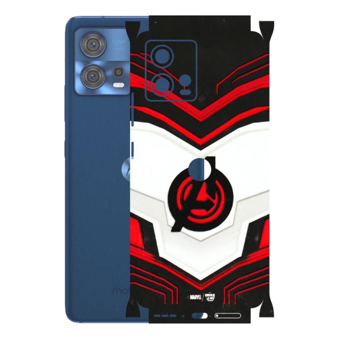 Motorola Phone Skins (All Models) - Avengers Logo - 3D Embossed Finish (L-55) Motorola Moto Edge 30 Fusion (5G)