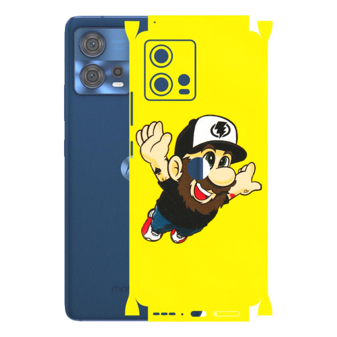 Motorola Phone Skins (All Models) - Flying Beardo - 3D Embossed Finish (L-60) Motorola Moto Edge 30 Fusion (5G)