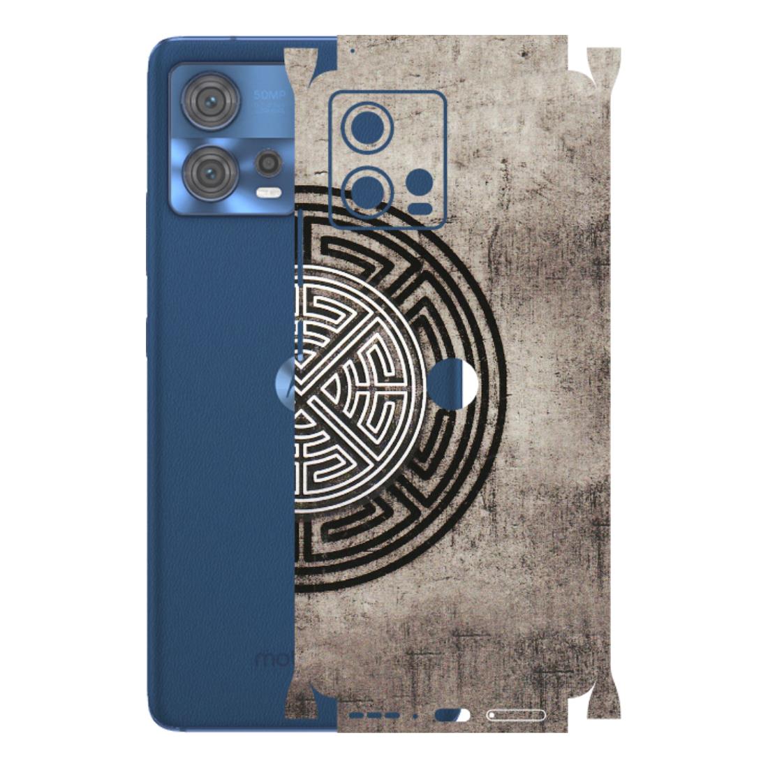 Motorola Phone Skins (All Models) - Mysterious Circular Design - 3D Embossed Finish (L-63) Motorola Moto Edge 30 Fusion (5G)