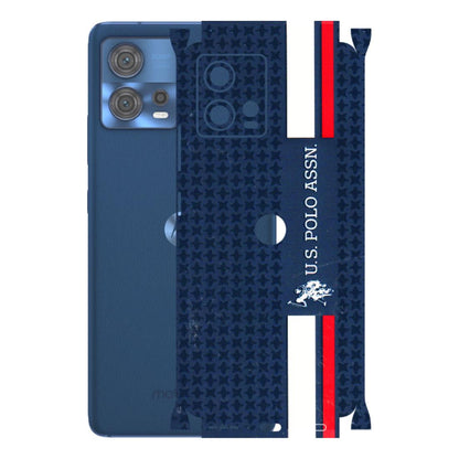 Motorola Phone Skins (All Models) - US POLO Designer Brand - 3D Embossed Finish (L-65) Motorola Moto Edge 30 Fusion (5G)