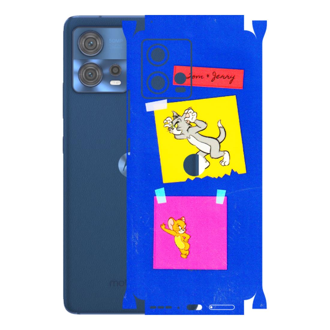 Motorola Phone Skins (All Models) - Tom N Jerry Sticky Notes - 3D Embossed Finish (L-88) Motorola Moto Edge 30 Fusion (5G)