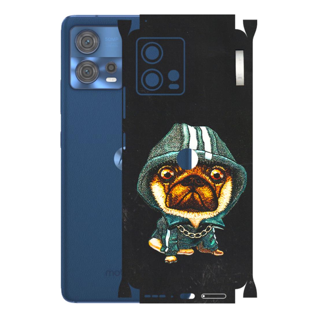 Motorola Phone Skins (All Models) - Puppy N Hoodie - 3D Embossed Finish (L-90) Motorola Moto Edge 30 Fusion (5G)