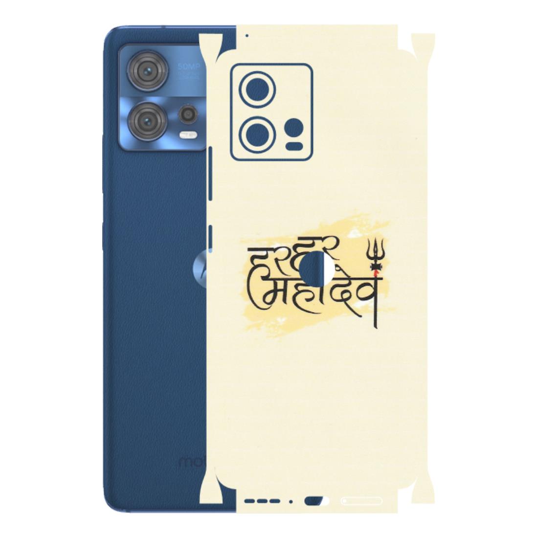 Motorola Phone Skins (All Models) - Har Har Mahadev - Matte Finish (M-10) Motorola Moto Edge 30 Fusion (5G)