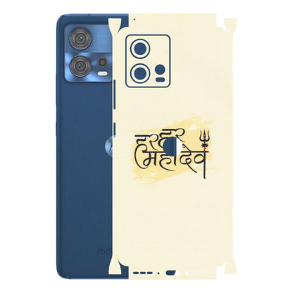 Motorola Phone Skins (All Models) - Har Har Mahadev - Matte Finish (M-10) Motorola Moto Edge 30 Fusion (5G)