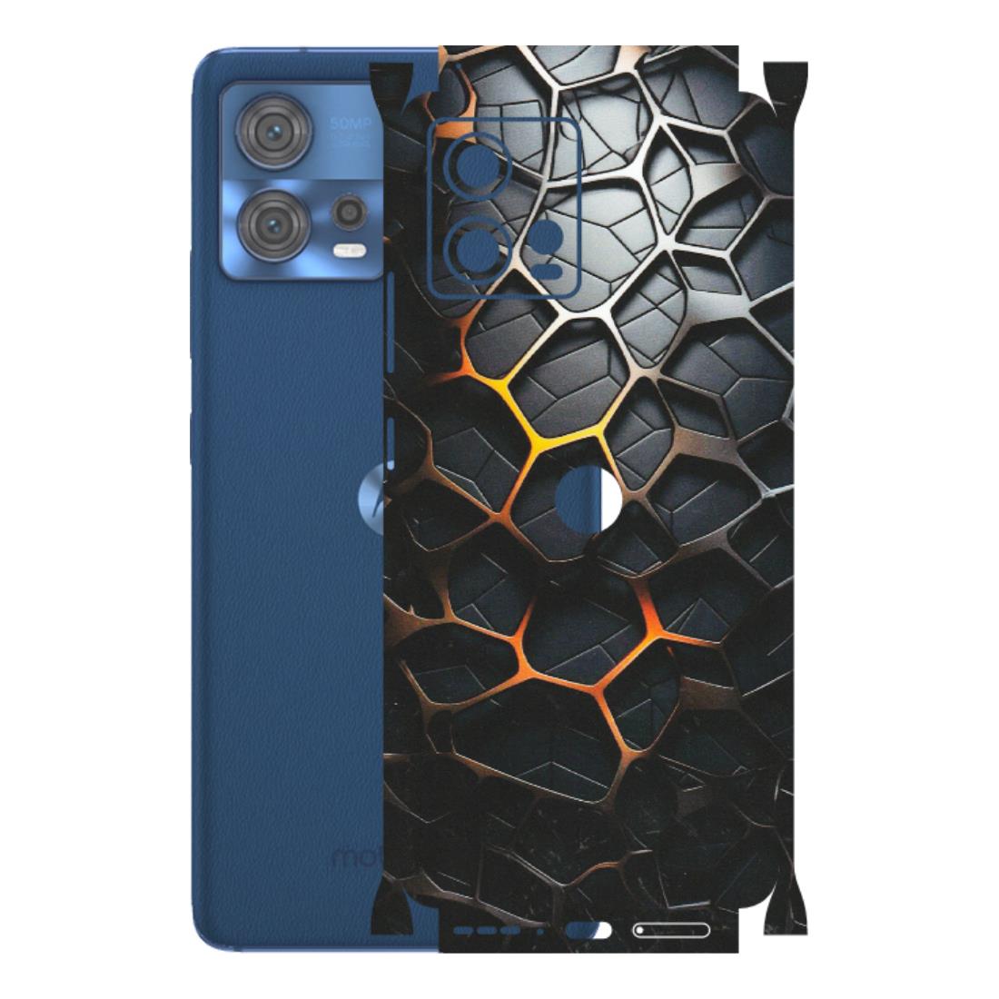 Motorola Phone Skins (All Models) - New Abstract Graphite Tiles - Matte Finish (M-130) Motorola Moto Edge 30 Fusion (5G)