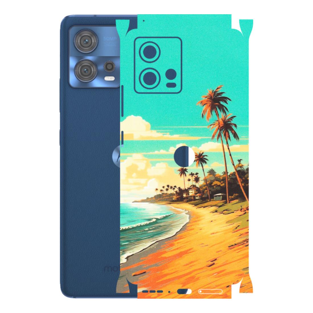 Motorola Phone Skins (All Models) - Miami Beach - Matte Finish (M-136) Motorola Moto Edge 30 Fusion (5G)