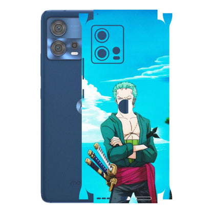 Motorola Phone Skins (All Models) - Cool Swordman Zoro Anime - Matte Finish (M-143) Motorola Moto Edge 30 Fusion (5G)