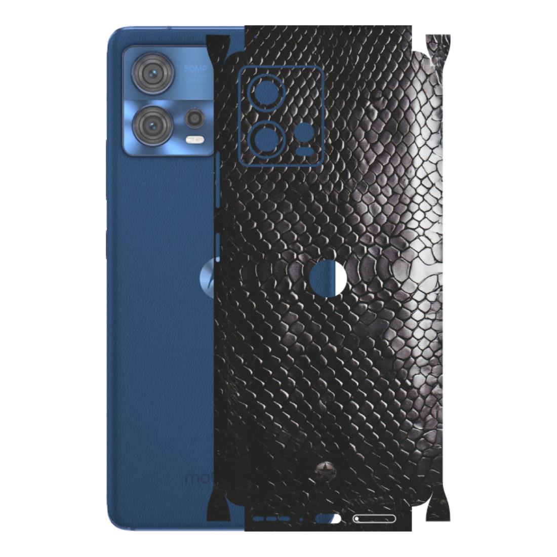 Motorola Phone Skins (All Models) - Black Snack Leather - Matte Finish (M-147) Motorola Moto Edge 30 Fusion (5G)