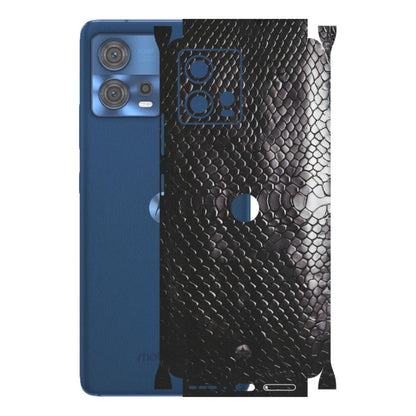 Motorola Phone Skins (All Models) - Black Snack Leather - Matte Finish (M-147) Motorola Moto Edge 30 Fusion (5G)