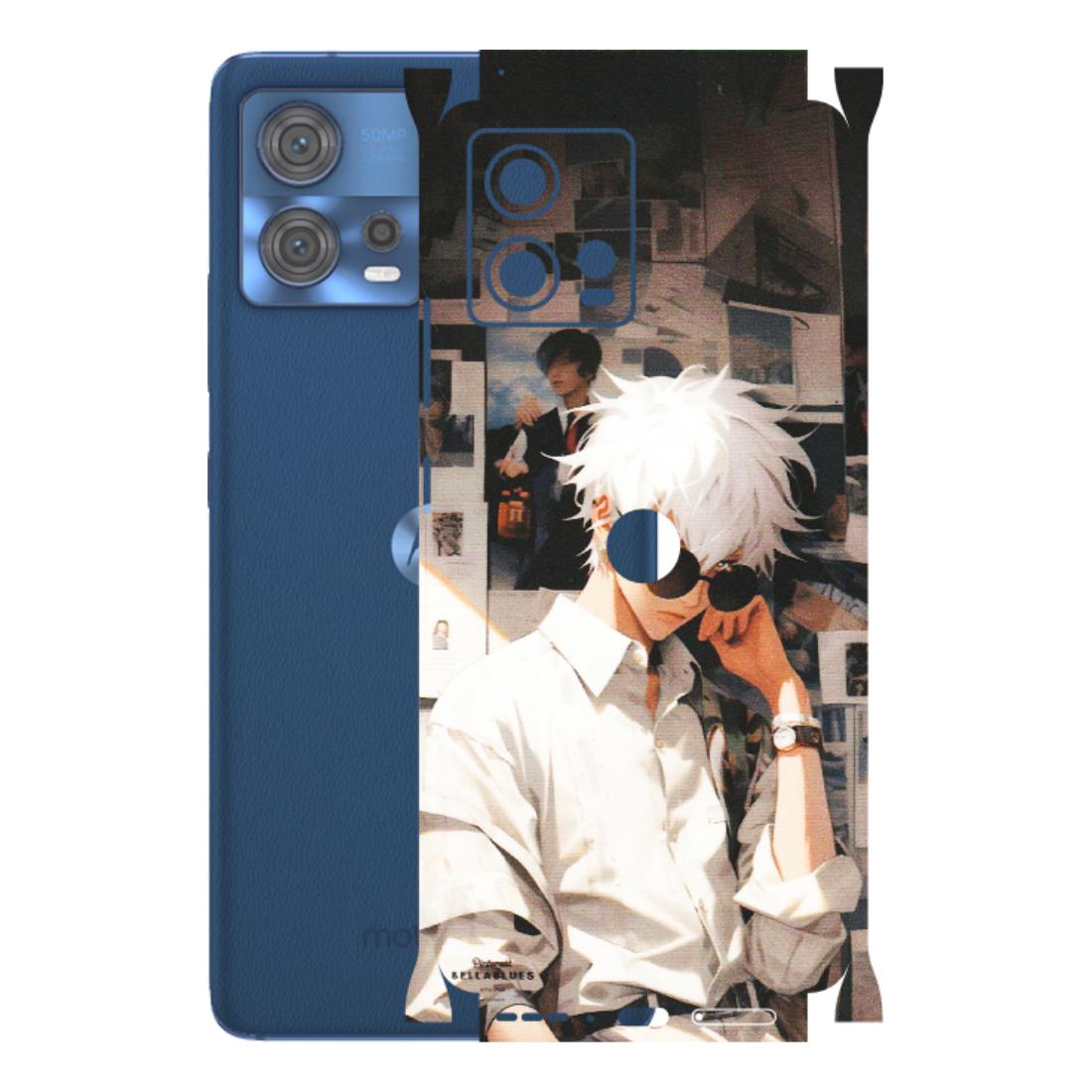 Motorola Phone Skins (All Models) - Gojo Satoru Jujustu Kaisen Anime - Matte Finish (M-156) Motorola Moto Edge 30 Fusion (5G)