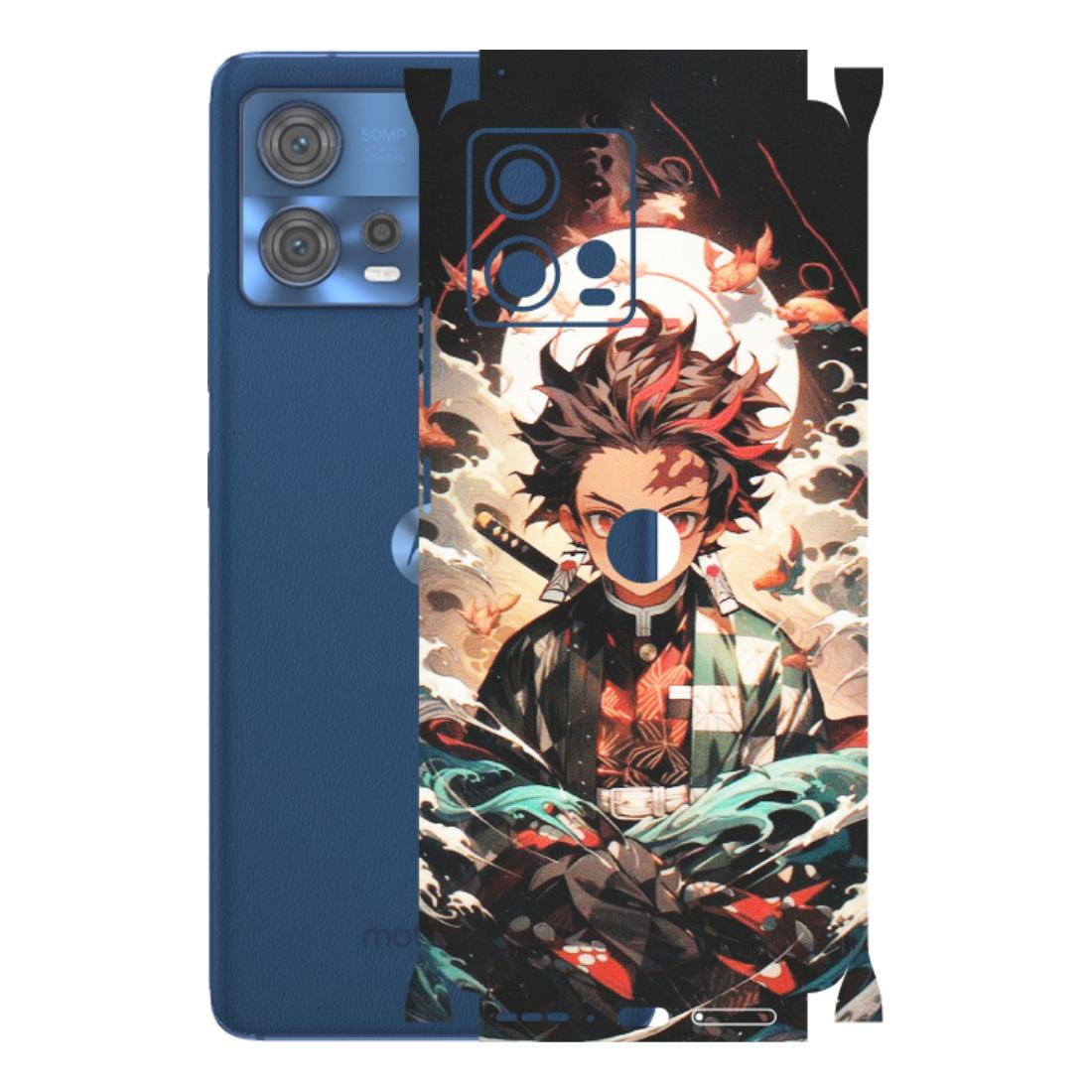 Motorola Phone Skins (All Models) - Tanjiro Demon Slayer Anime - Matte Finish (M-158) Motorola Moto Edge 30 Fusion (5G)