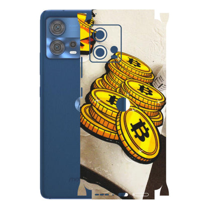Motorola Phone Skins (All Models) - Billionaire Bitcoin Collection - Matte Finish (M-92) Motorola Moto Edge 30 Fusion (5G)