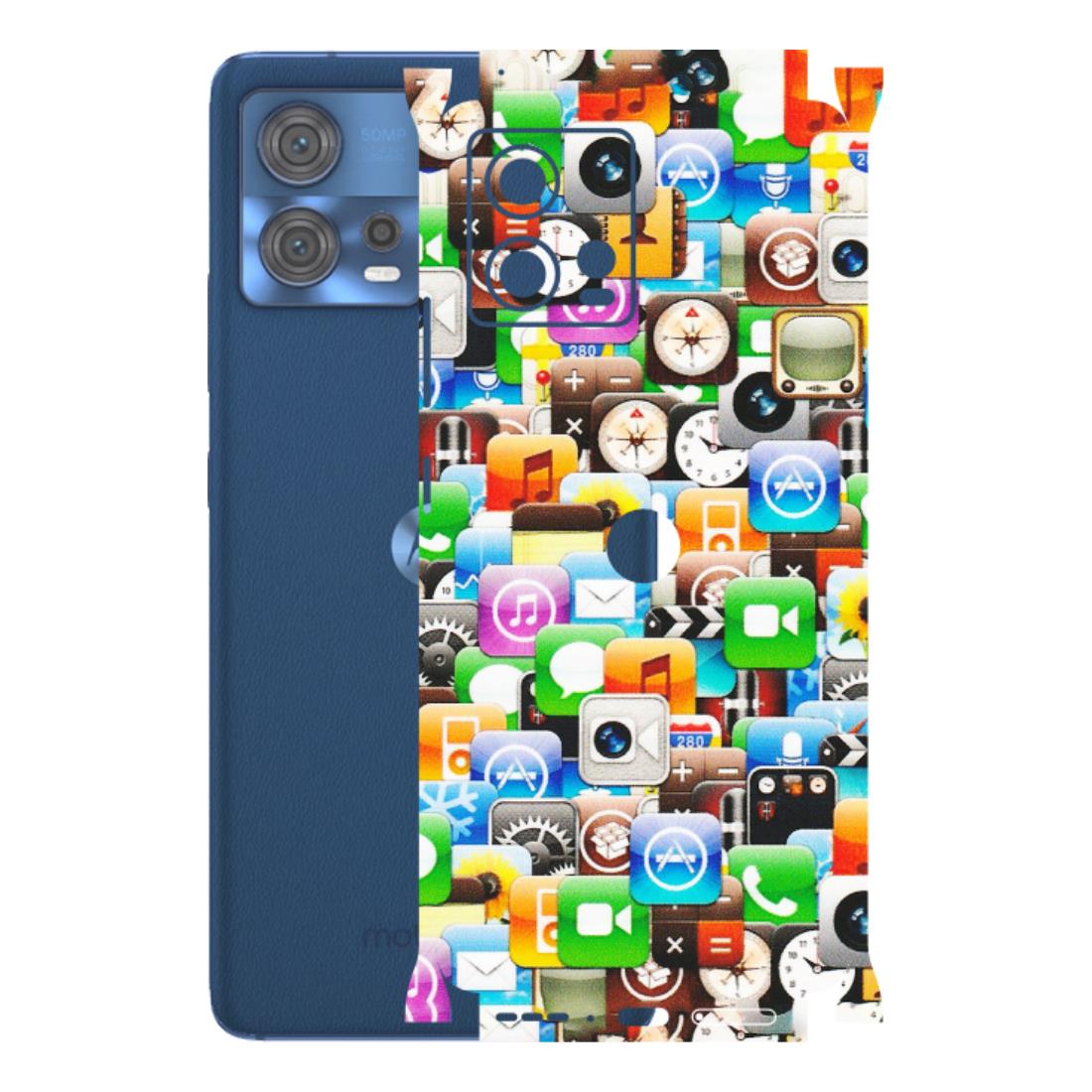Motorola Phone Skins (All Models) - All Apple Icons - Matte Finish (M-93) Motorola Moto Edge 30 Fusion (5G)