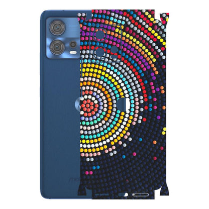 Motorola Phone Skins (All Models) - Rainbow Dot Mandala - Matte Finish (M-97) Motorola Moto Edge 30 Fusion (5G)