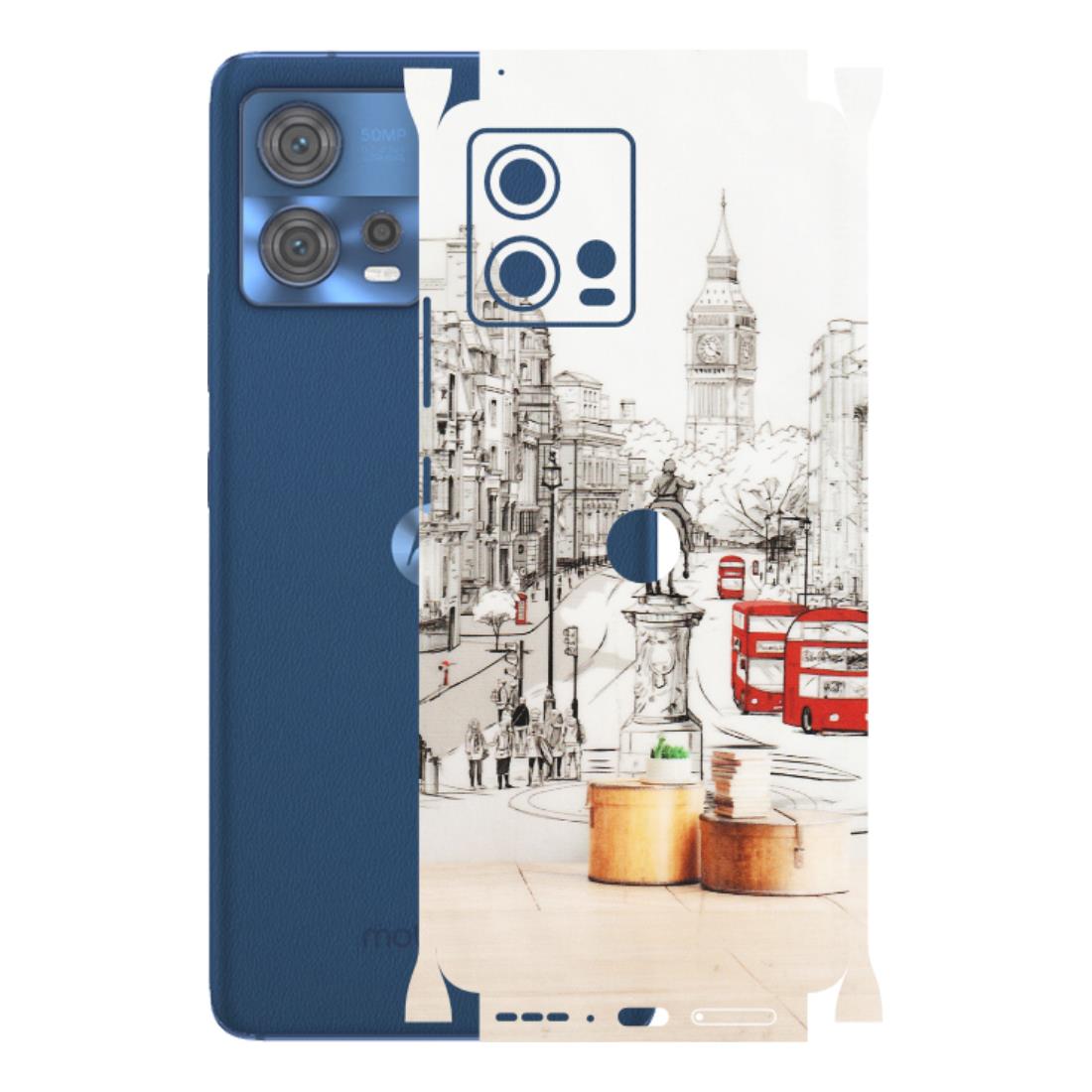 Motorola Phone Skins (All Models) - London Street - Transparent Finish (T-02) Motorola Moto Edge 30 Fusion (5G)