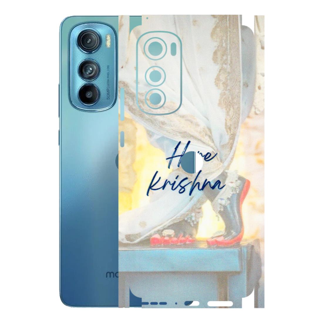 Motorola Phone Skins (All Models) - Hare Krishna - 3D Embossed Finish (L-03) Motorola Moto Edge 30