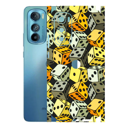 Motorola Phone Skins (All Models) - Dices Of Life - 3D Embossed Finish (L-04) Motorola Moto Edge 30