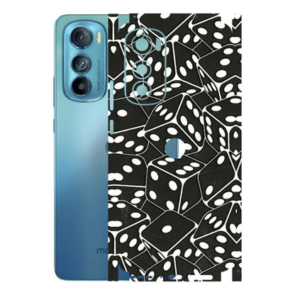 Motorola Phone Skins (All Models) - Big Black Dices - 3D Embossed Finish (L-106) Motorola Moto Edge 30