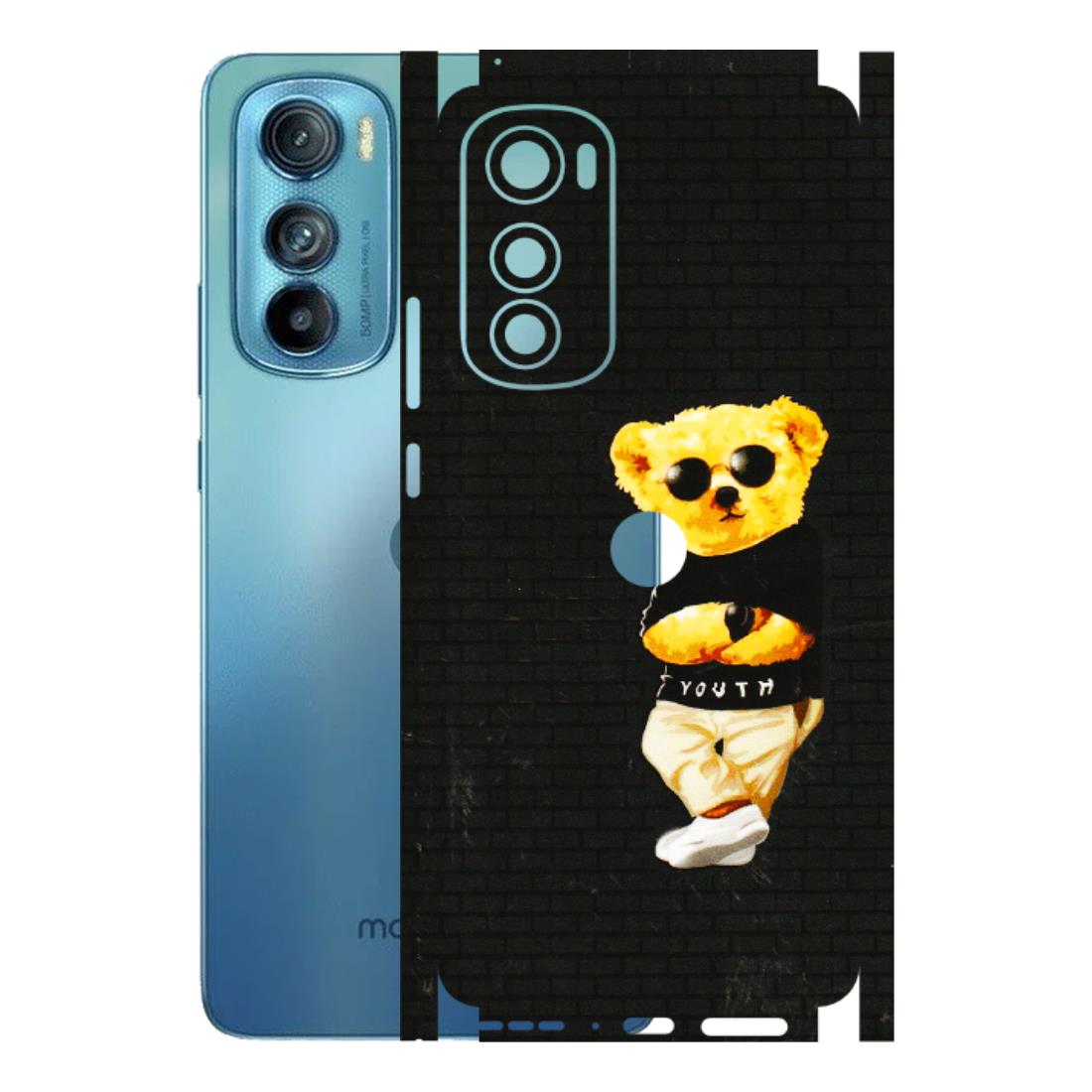 Motorola Phone Skins (All Models) - Classy Teddy Bear - 3D Embossed Finish (L-116) Motorola Moto Edge 30