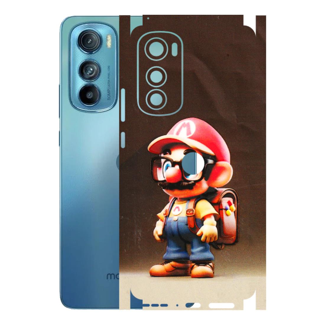 Motorola Phone Skins (All Models) - Little Mario - 3D Embossed Finish (L-119) Motorola Moto Edge 30