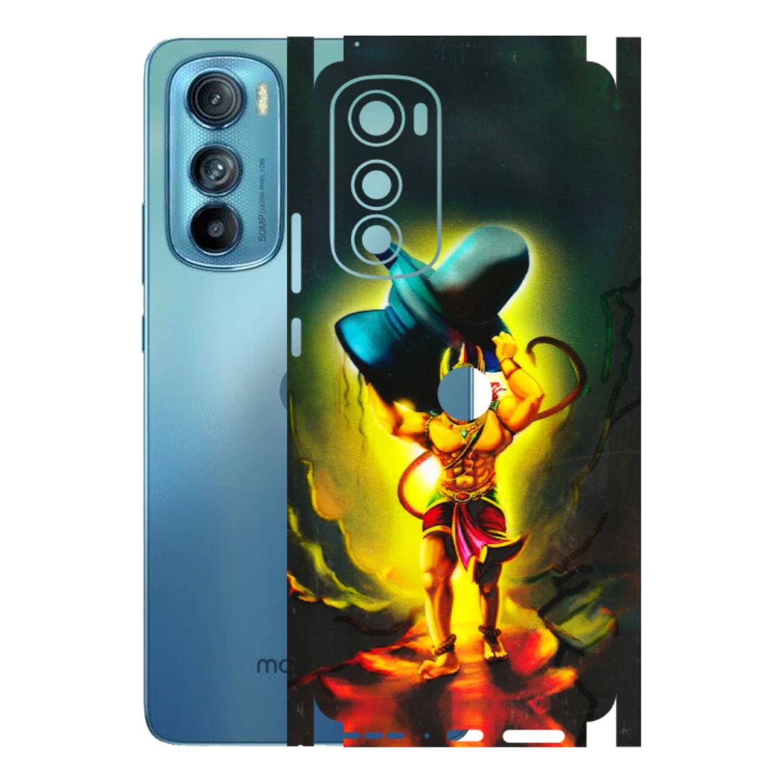 Motorola Phone Skins (All Models) - Hanuman Ji - 3D Embossed Finish (L-128) Motorola Moto Edge 30