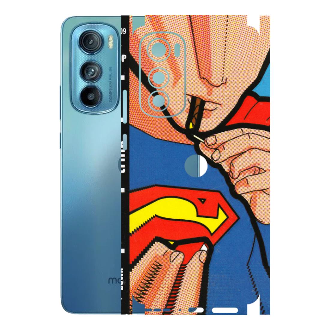 Motorola Phone Skins (All Models) - Superman Sutta - 3D Embossed Finish (L-130) Motorola Moto Edge 30
